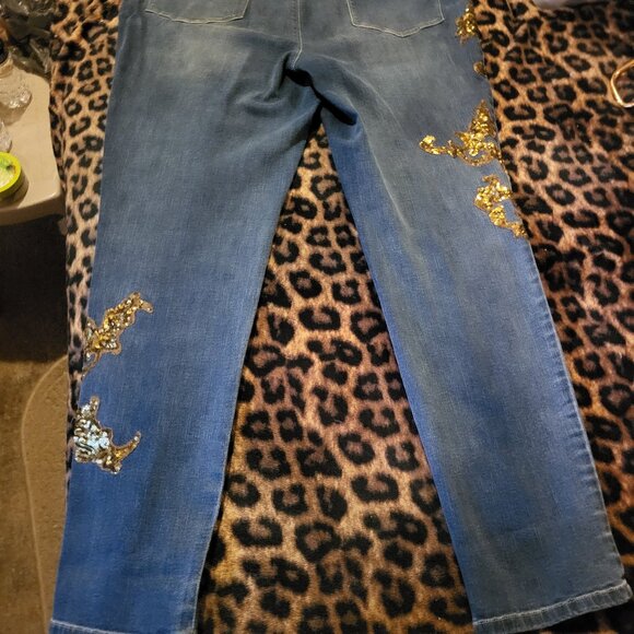 WOMEN'S B-JEANS BY PLATINUM JEGGING SIZE 3 BY CHICO'S - Picture 1 of 5